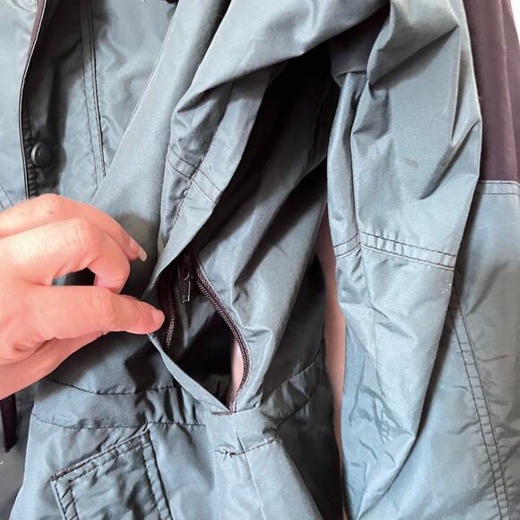 Columbia Anorak Pullover Men's Coat Size M Green Pullover 3/4 Zip Vintage 90s - Picture 6 of 14